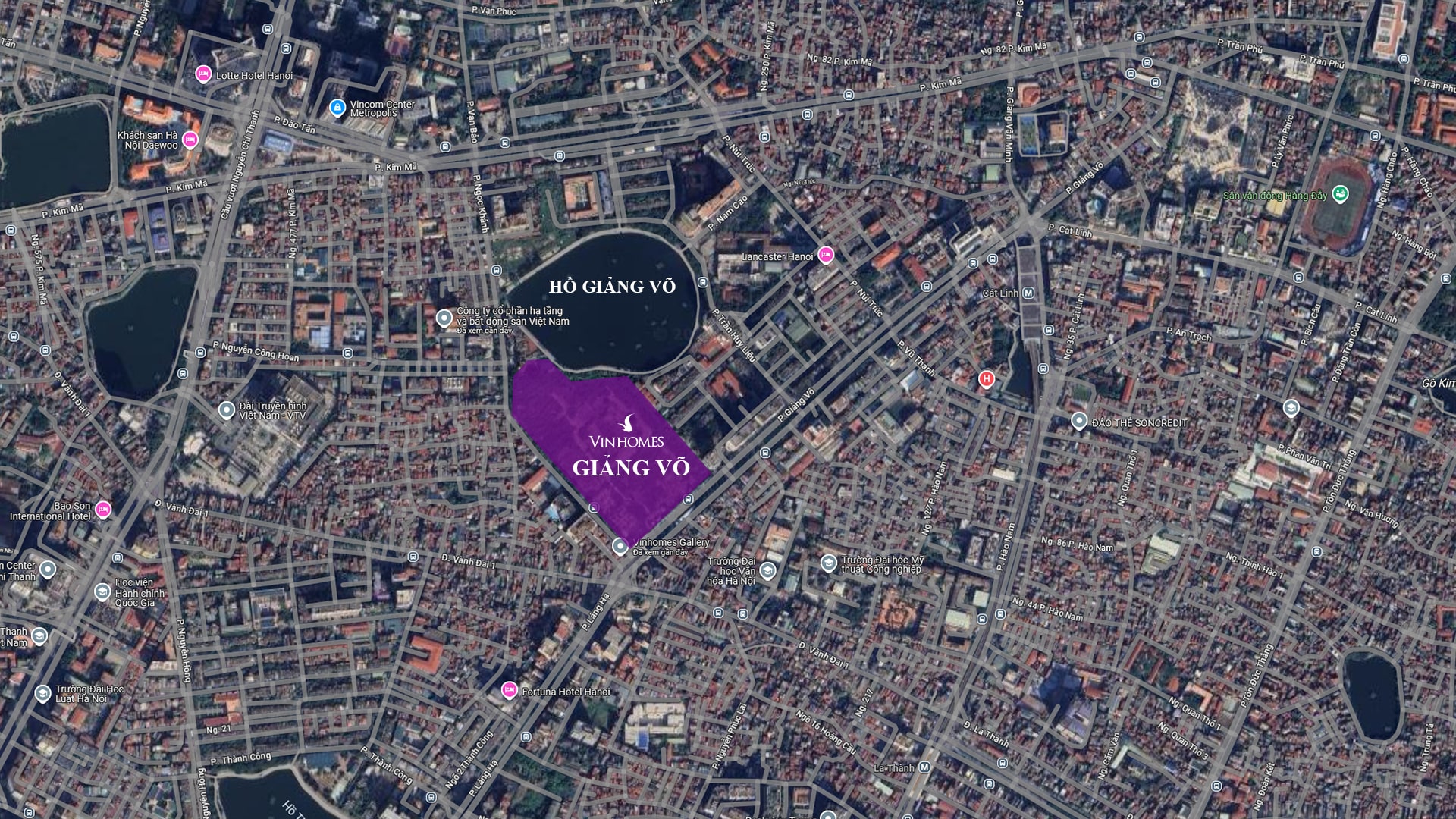 Điều Chỉnh Quy Hoạch Dự Án Vinhomes Giảng Võ 2 Vị trí dự án Vinhomes Giảng Võ - Thông tin trực tiếp chủ đầu tư Vinhomes
